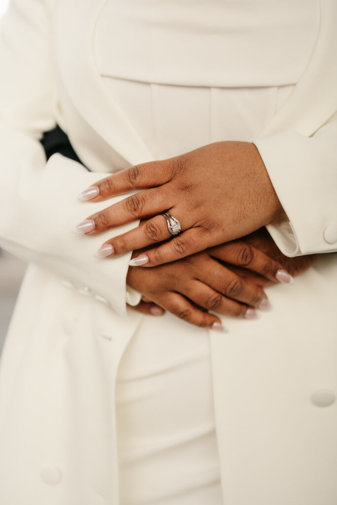 Couple Eiffel Tower elopement