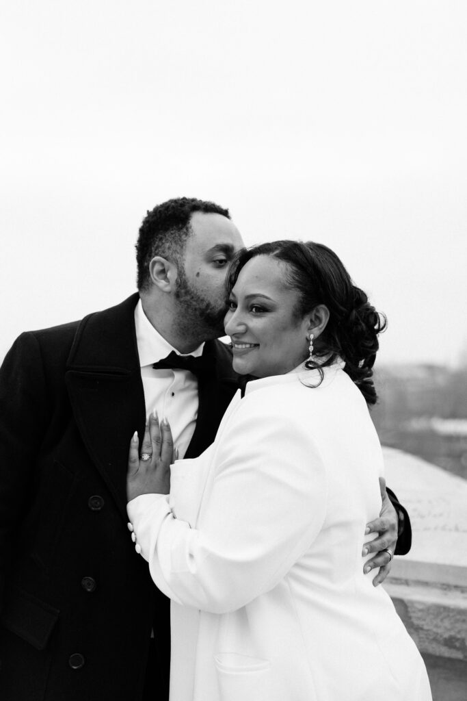 Couple Eiffel Tower elopement