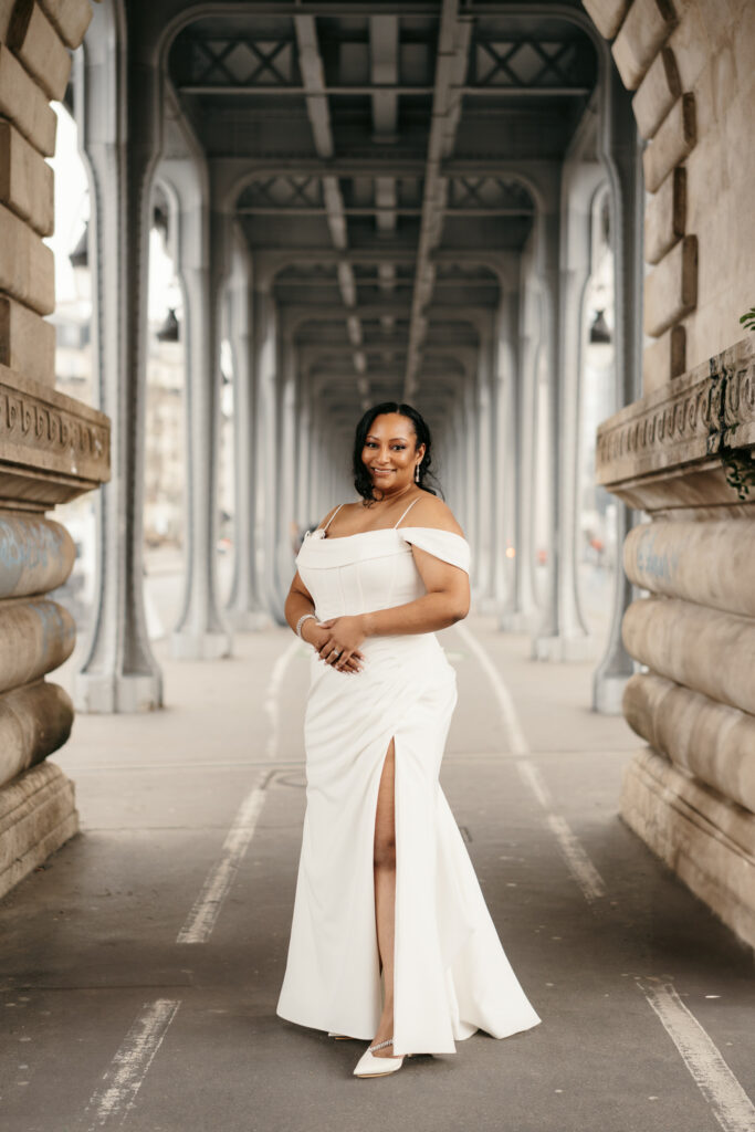 Couple Eiffel Tower elopement
