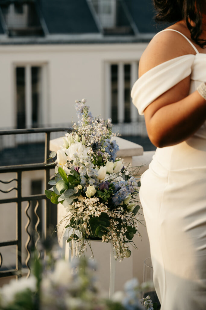 Couple Eiffel Tower elopement